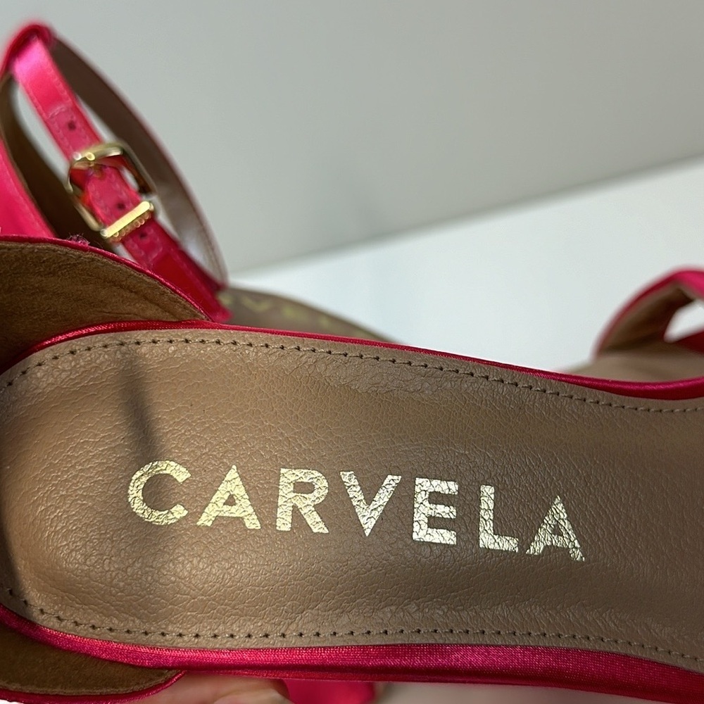 Carvela Wedge Dress Platform Sandals Size 38.5(7.5) - Picture 10 of 15